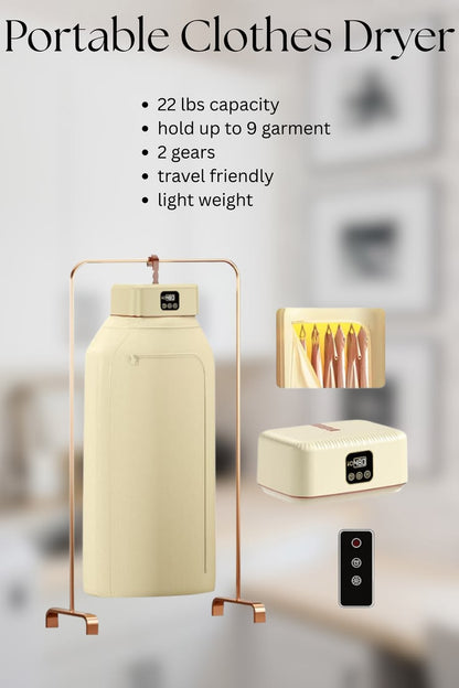 Smart Portable Clothes Dryer Bag | Foldable Electric Garment Drying Cabinet | Fast Drying | Warm Air Sterilization | Energy-Saving Travel & Home Dryer